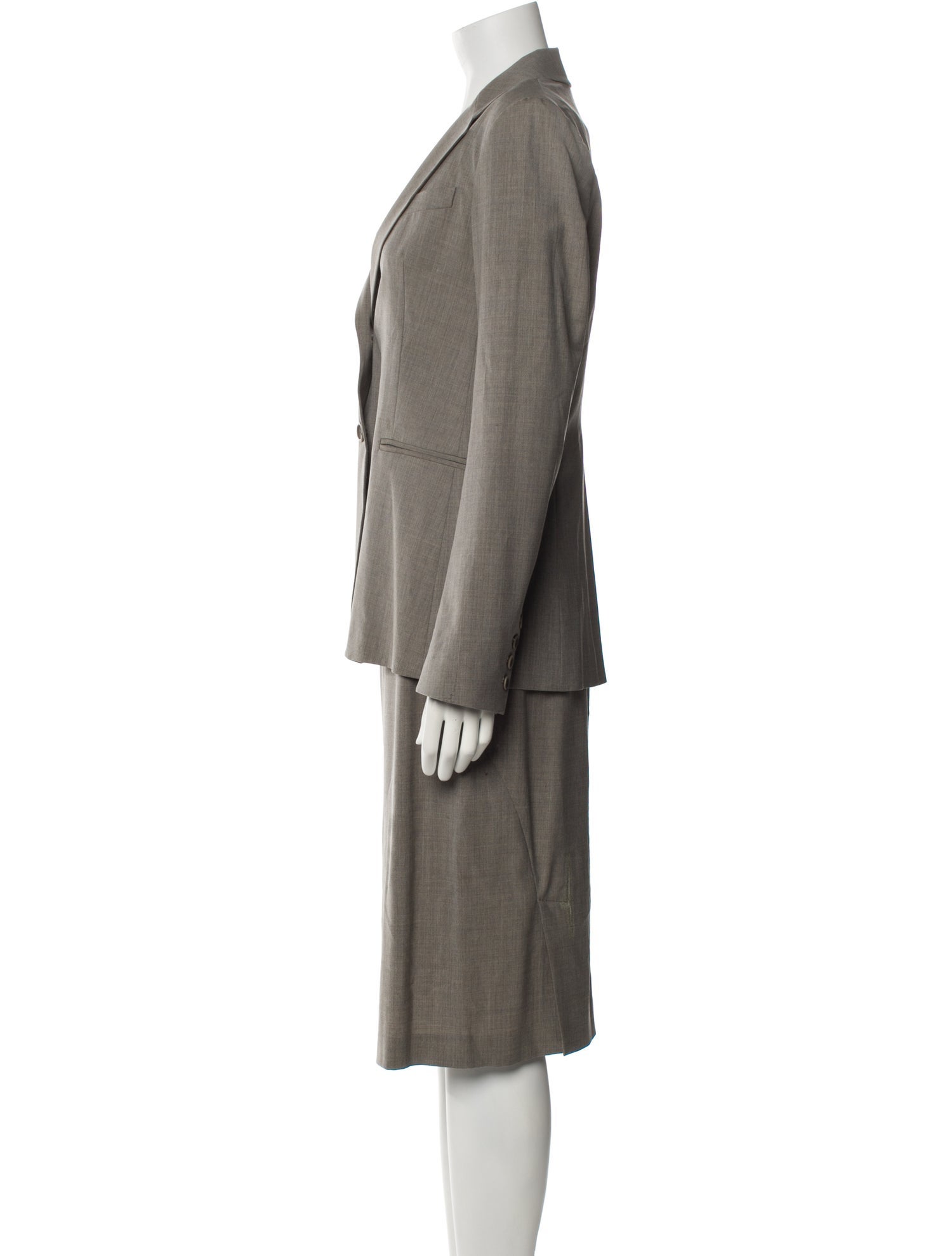 Theory Wool Skirt Suit