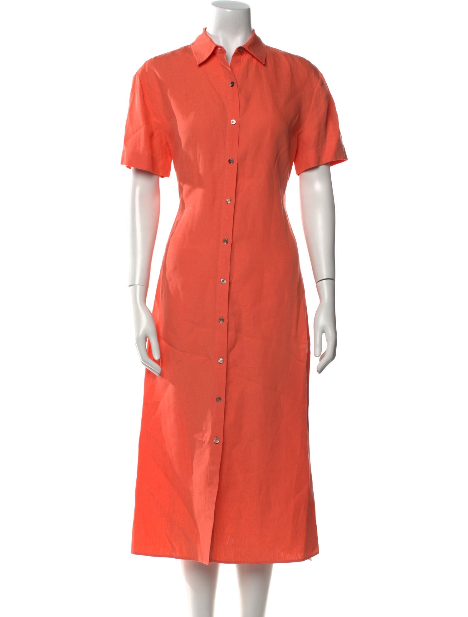 Theory Linen Midi Length Dress