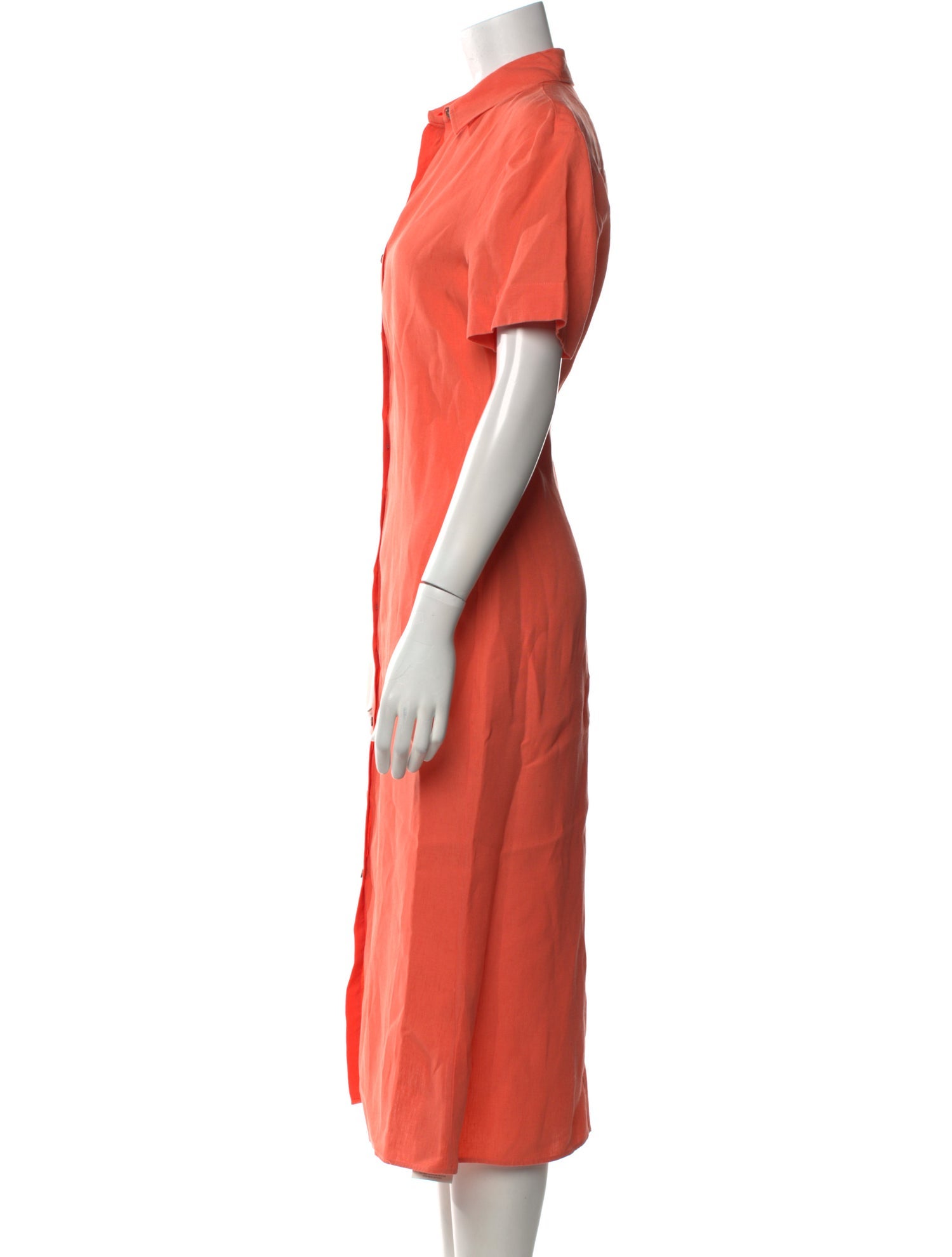 Theory Linen Midi Length Dress