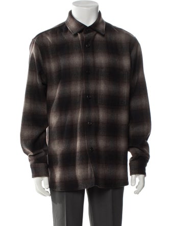 Theory Wool Plaid Print Jacket
