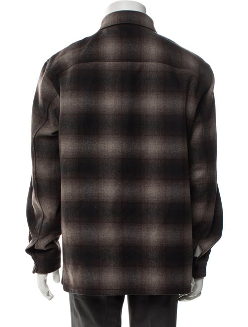 Theory Wool Plaid Print Jacket