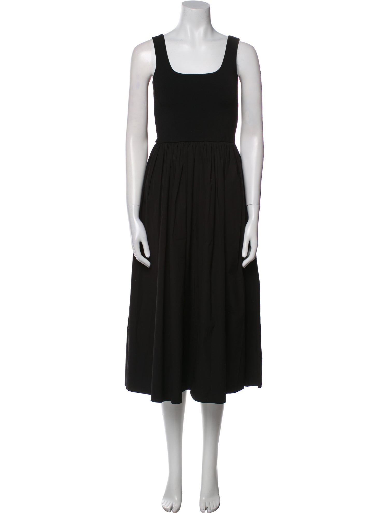 Theory Square Neckline Midi Length Dress