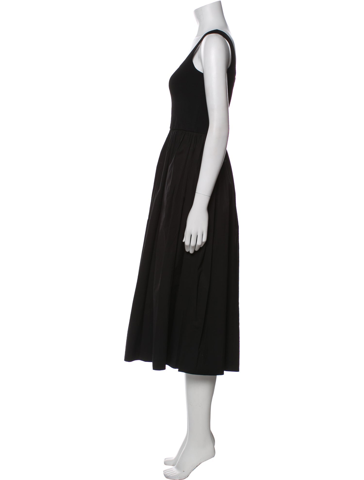 Theory Square Neckline Midi Length Dress