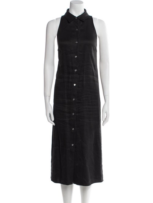 Theory Linen Midi Length Dress