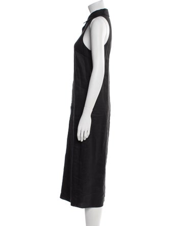 Theory Linen Midi Length Dress
