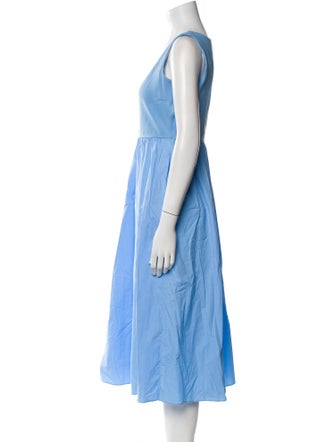 Theory Scoop Neck Midi Length Dress