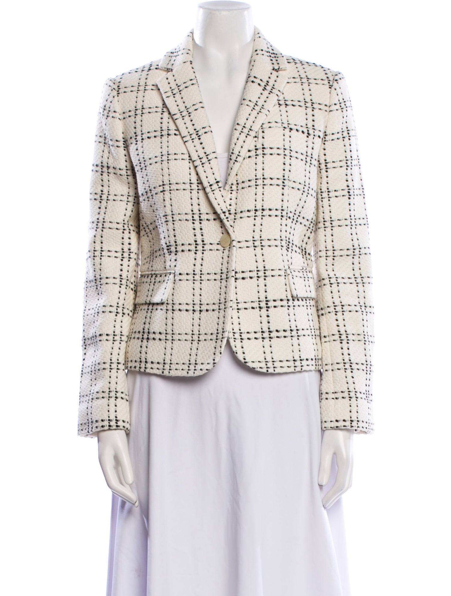 Theory Tweed Pattern Blazer