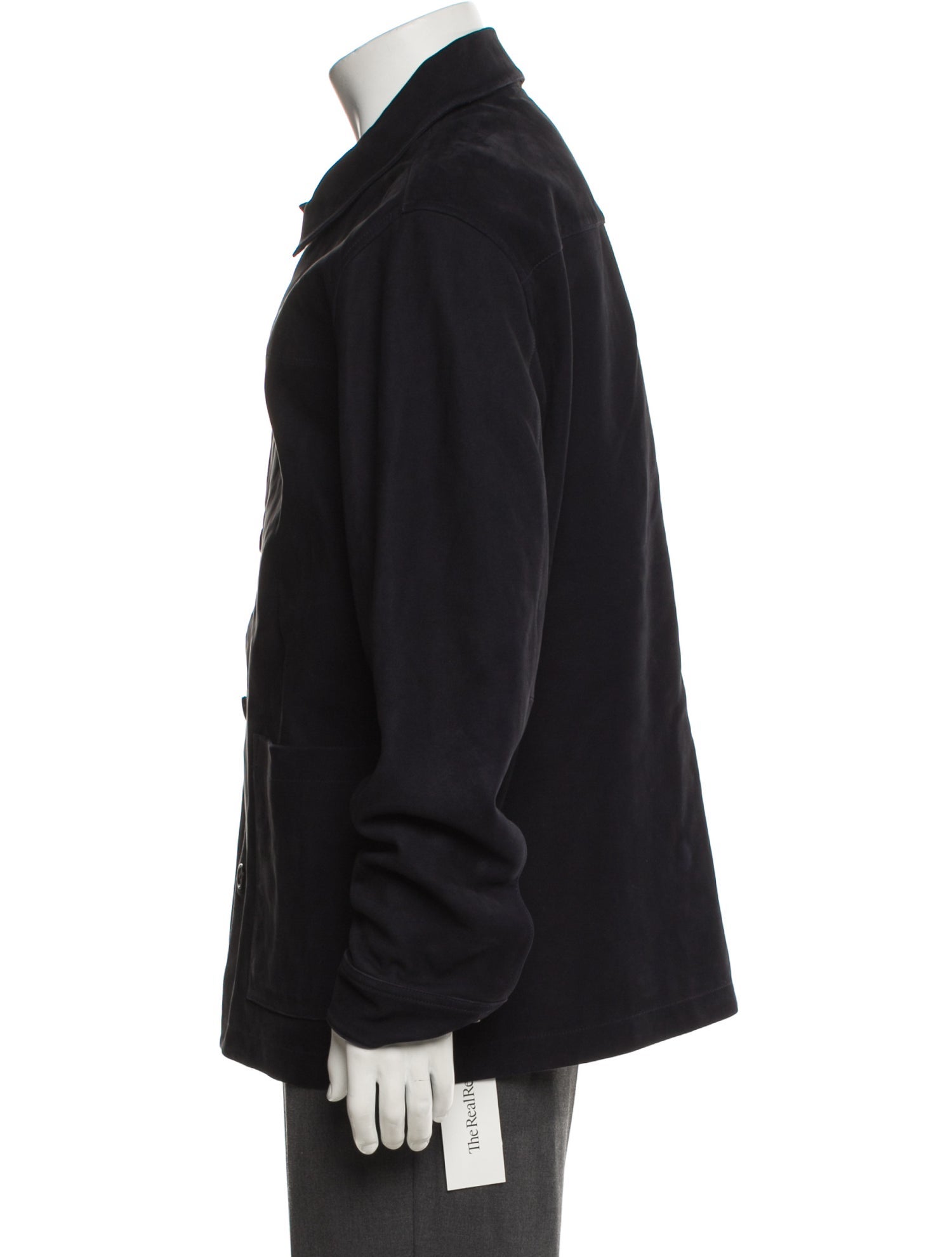 Theory Leather Peacoat