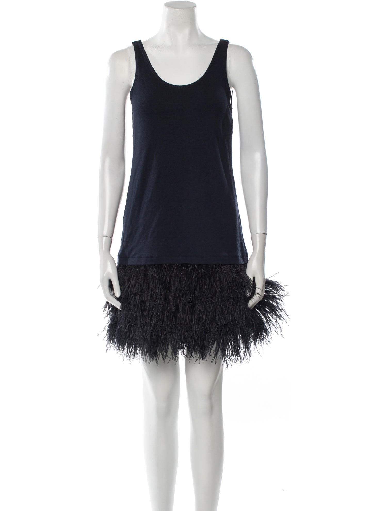 Theory Scoop Neck Mini Dress