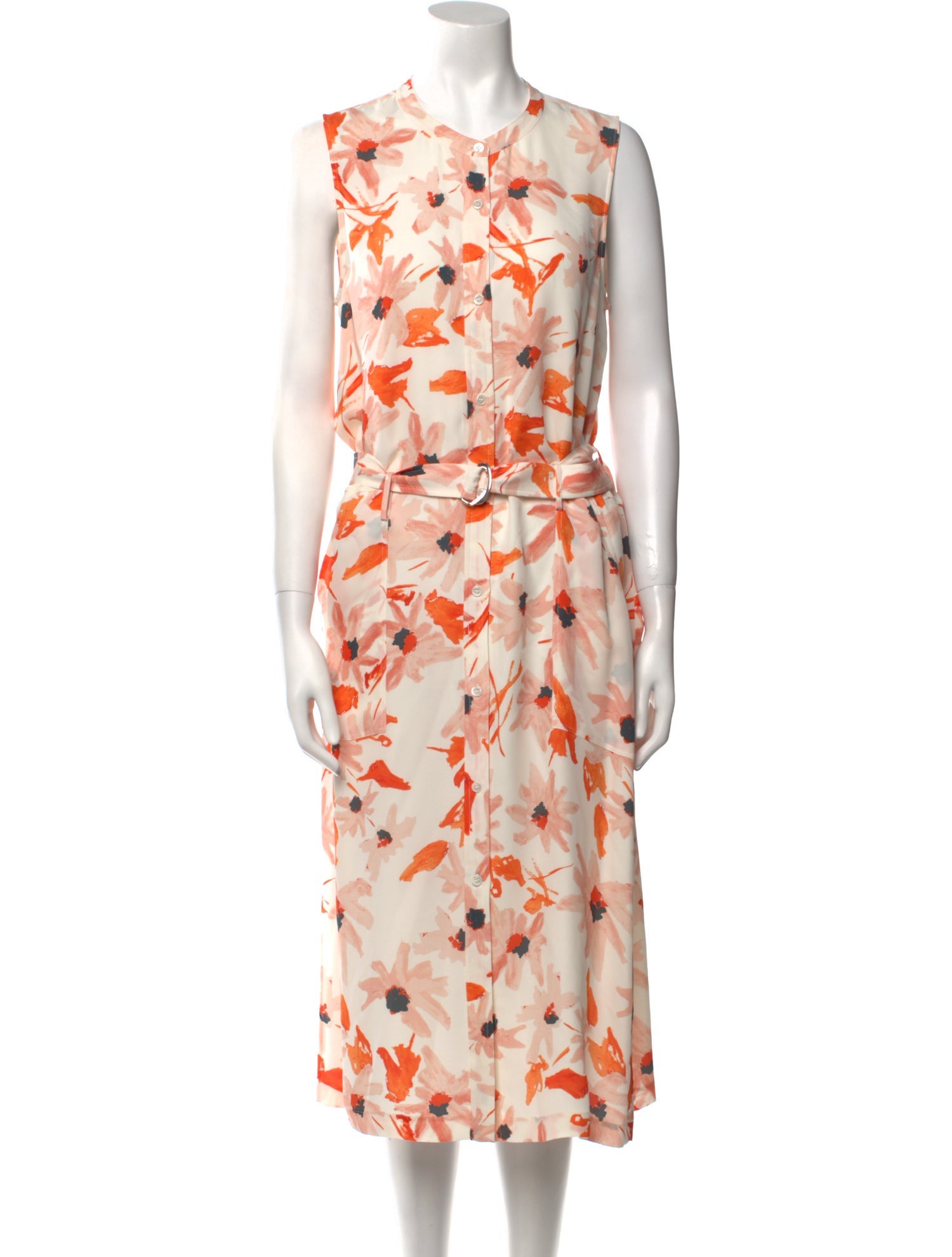 Theory Silk Midi Length Dress