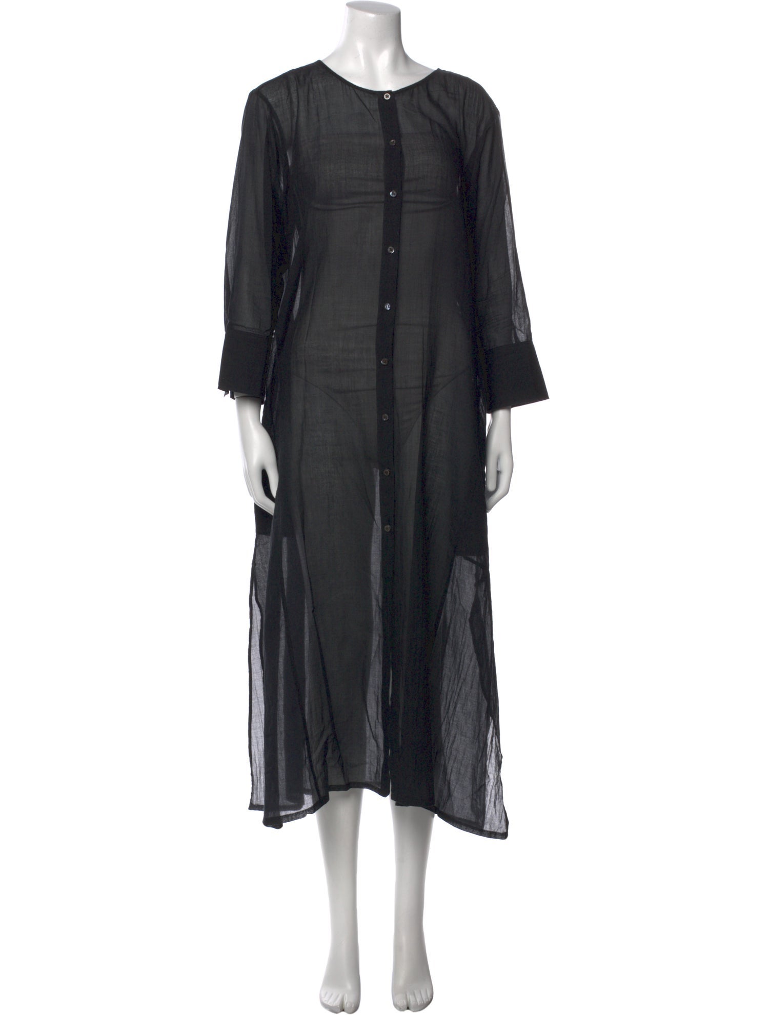 Theory Scoop Neck Midi Length Dress