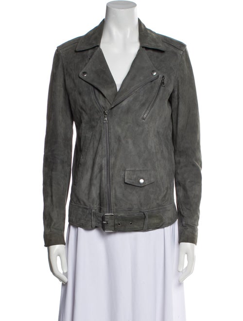 Theory Suede Biker Jacket