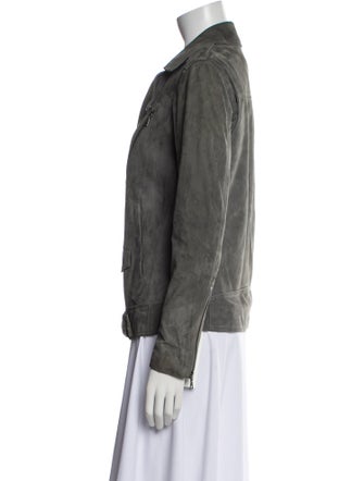 Theory Suede Biker Jacket