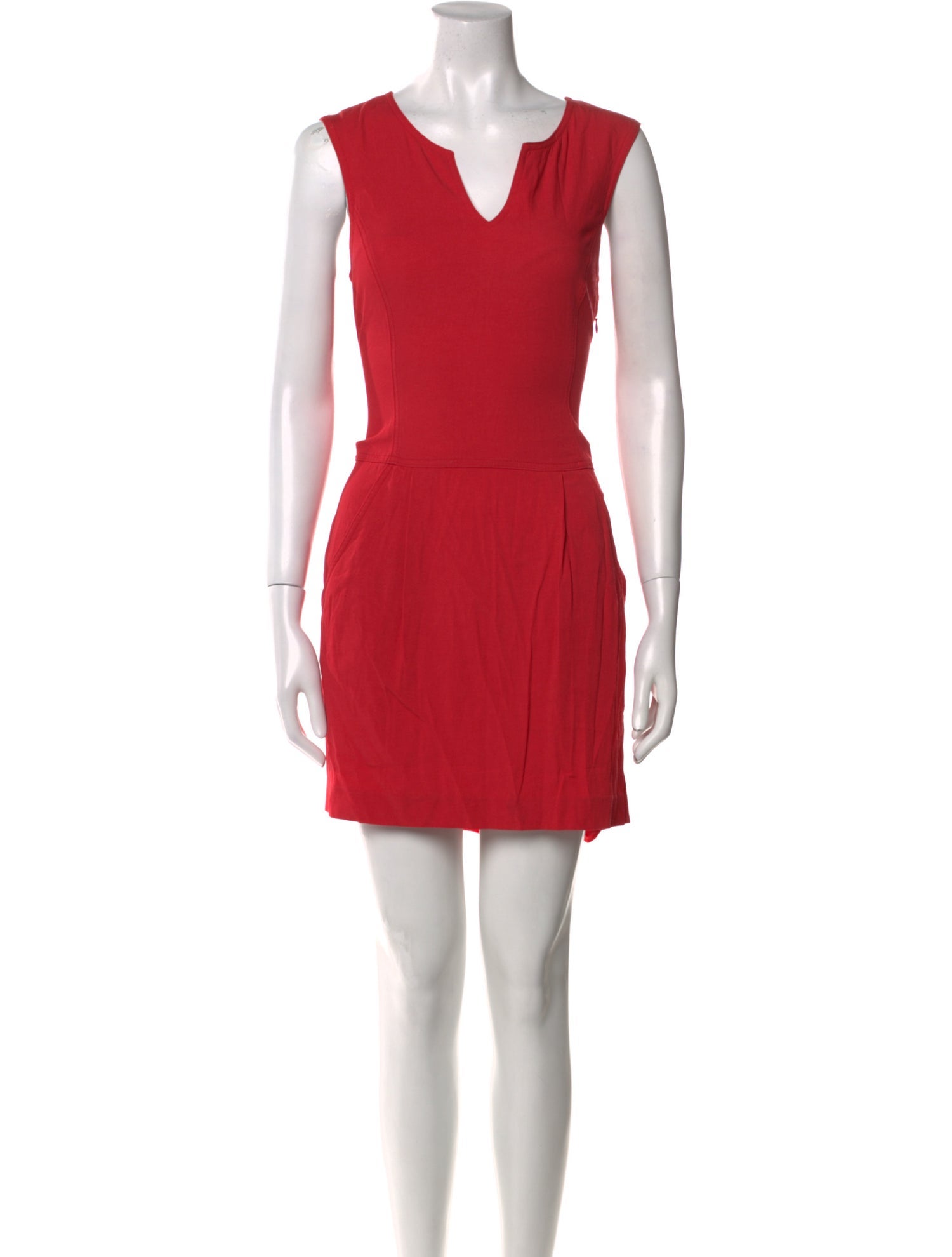 Theory V-Neck Mini Dress