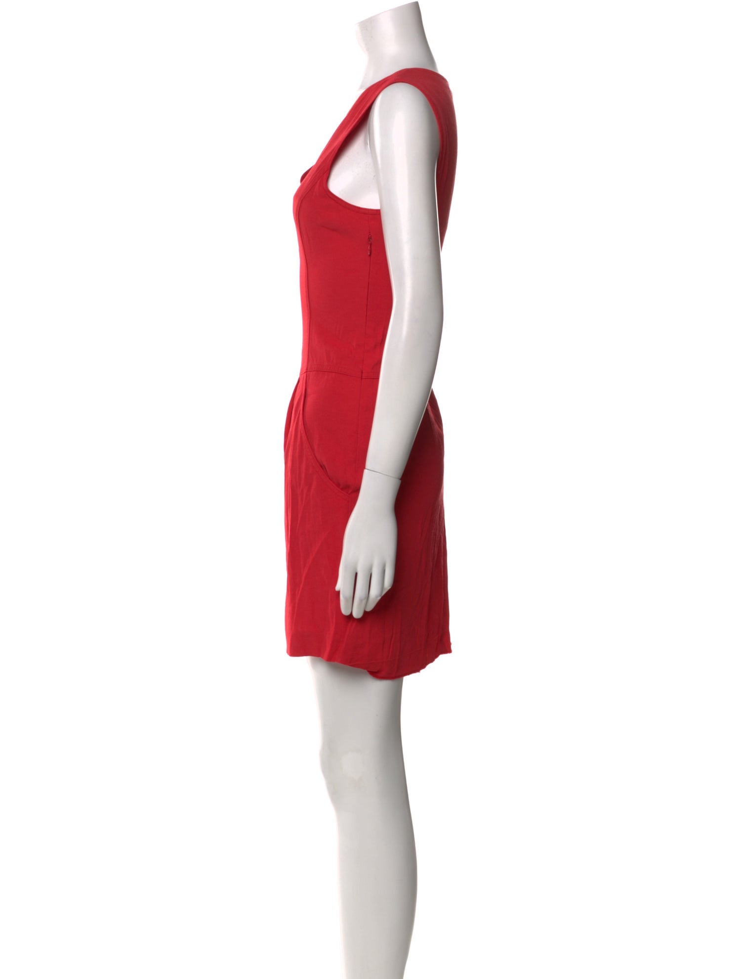 Theory V-Neck Mini Dress