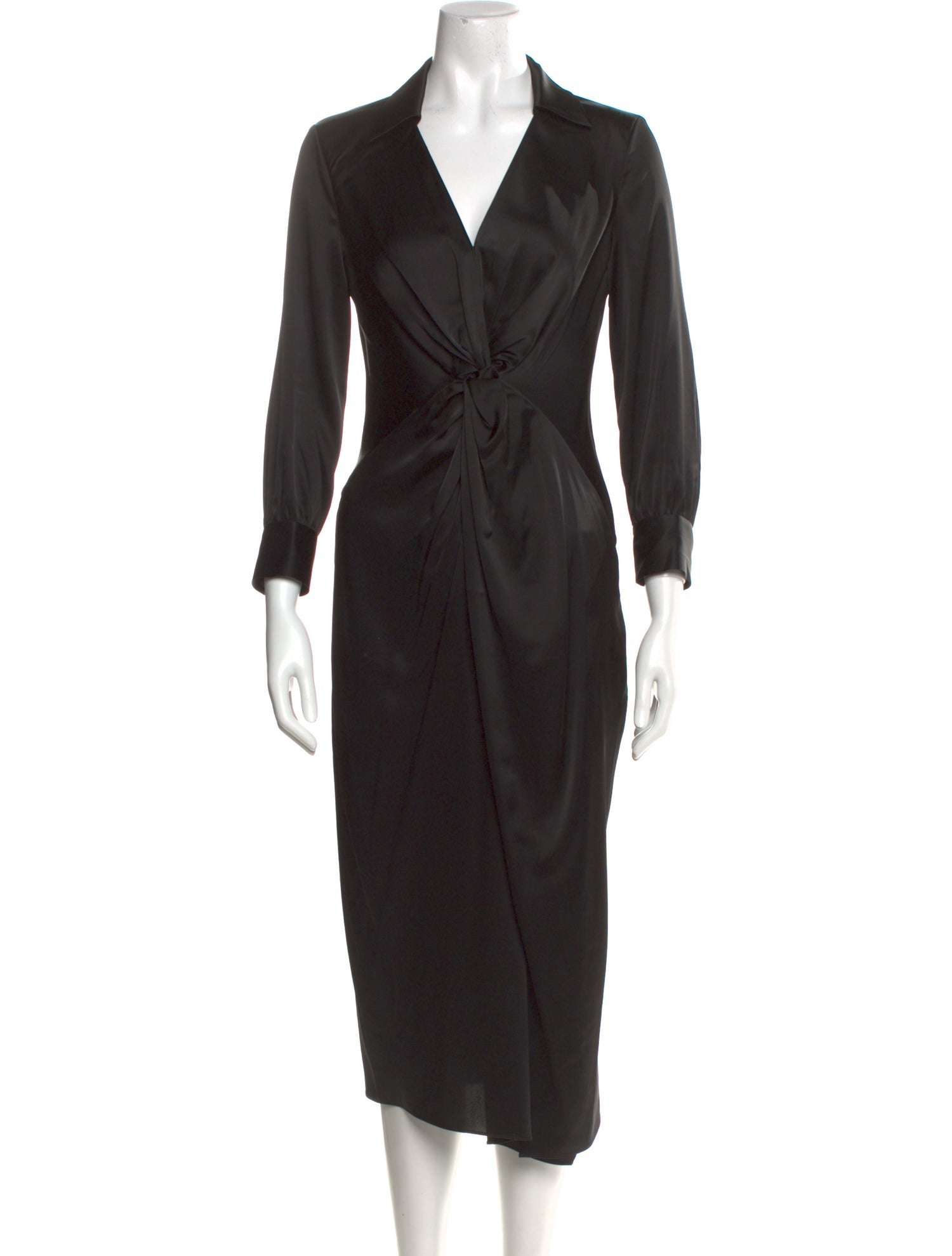 Theory V-Neck Midi Length Dress