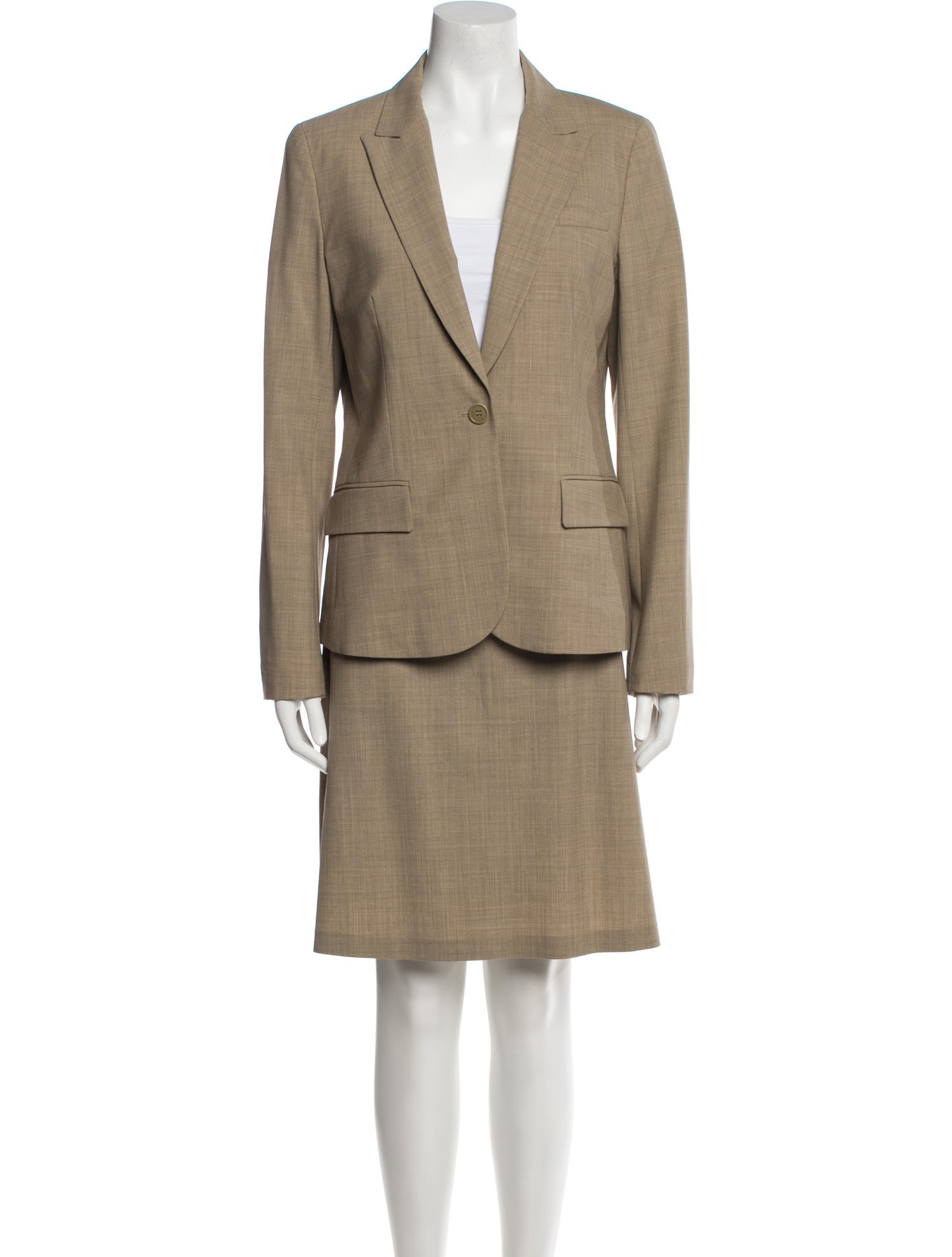 Theory Wool Skirt Suit