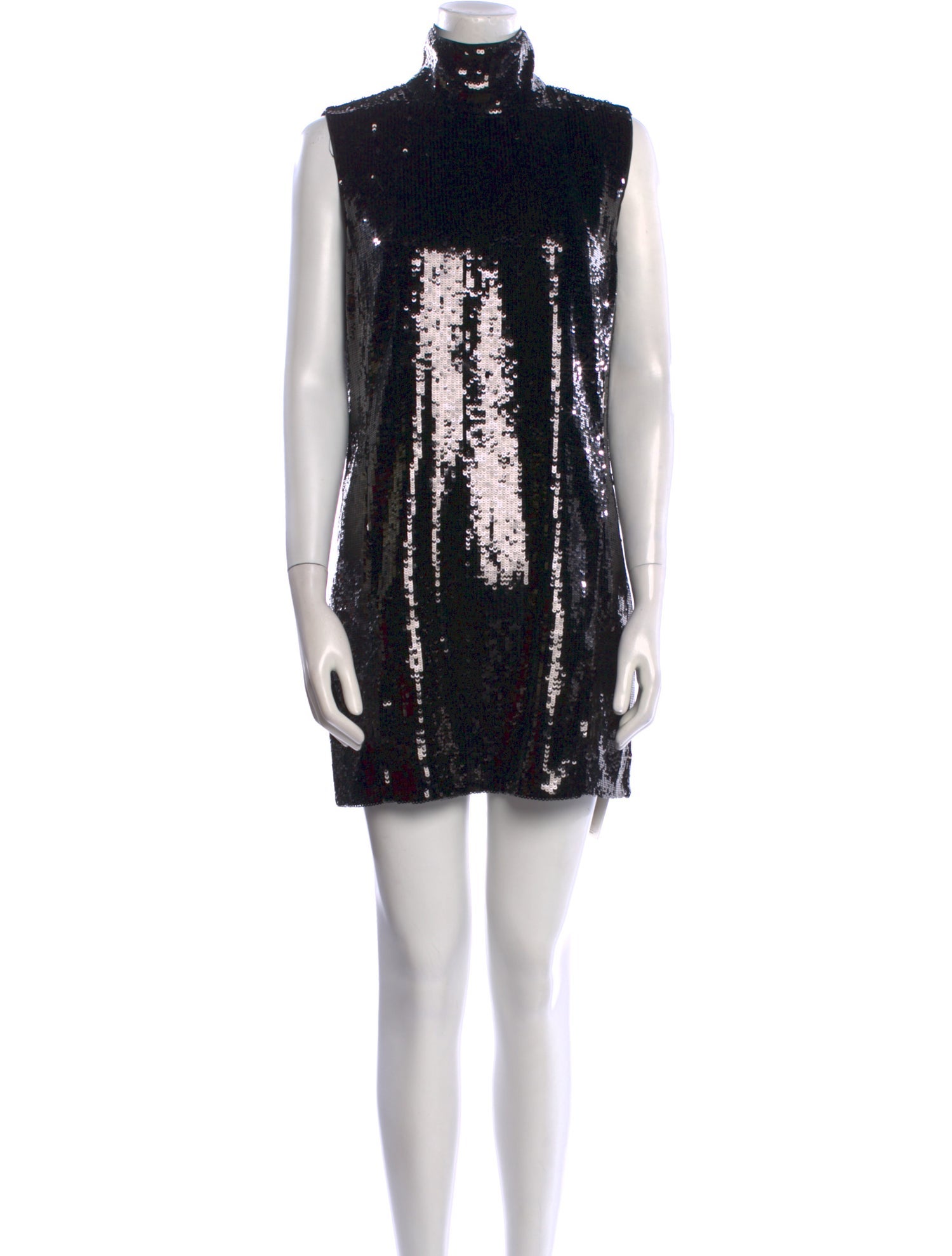 Theory Mock Neck Mini Dress