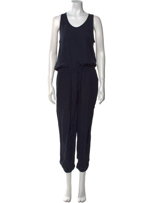 Theory Silk Scoop Neck Jumpsuit