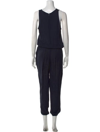 Theory Silk Scoop Neck Jumpsuit