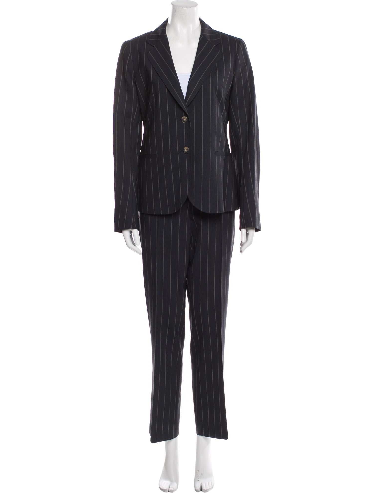 Theory Wool Striped Pantsuit