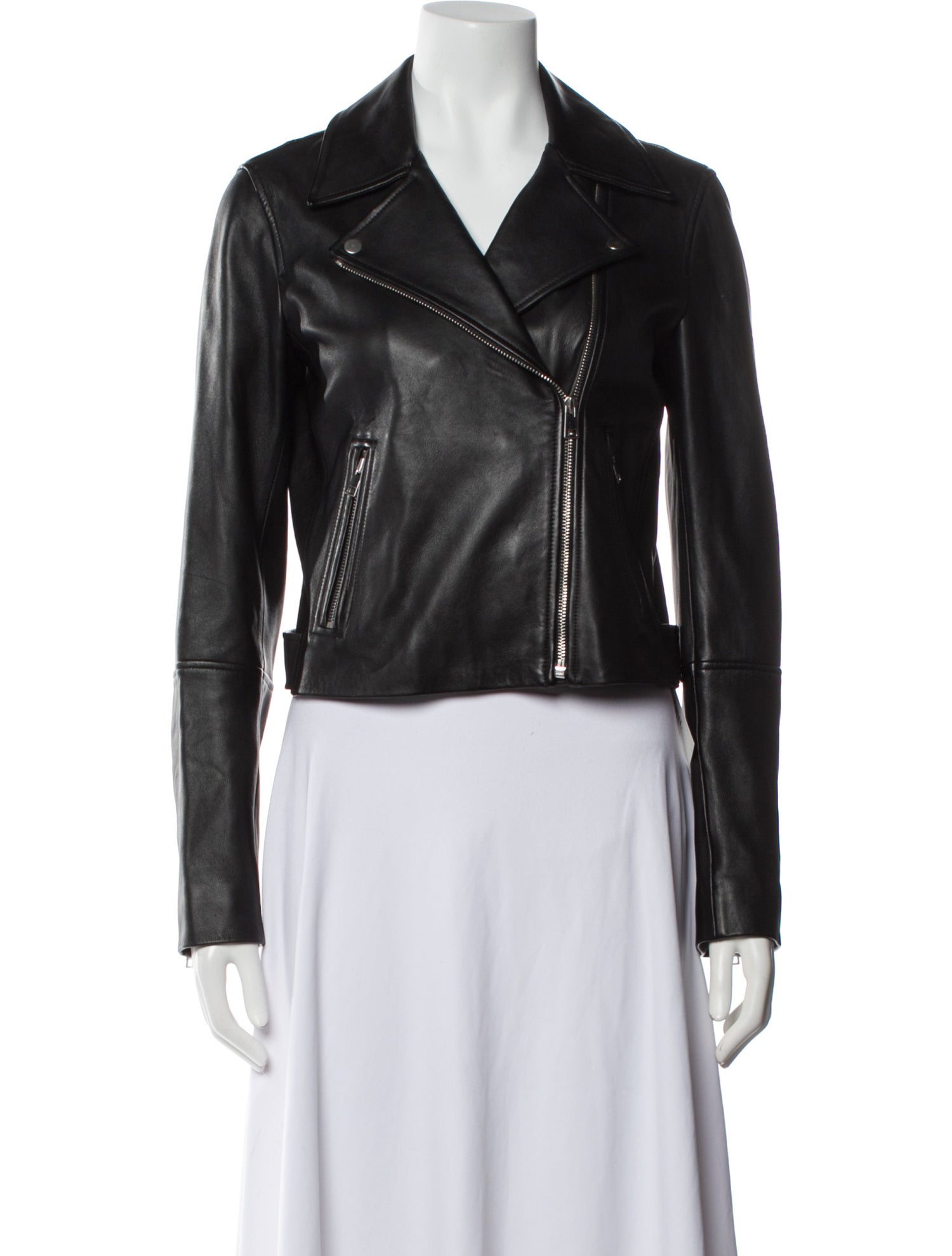 Theory Lamb Leather Biker Jacket