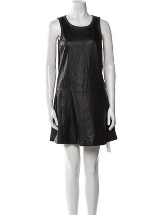 Theory Lamb Leather Mini Dress