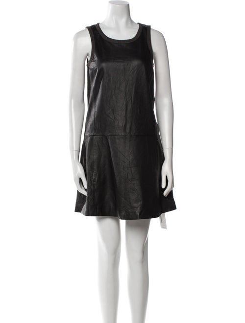 Theory Lamb Leather Mini Dress