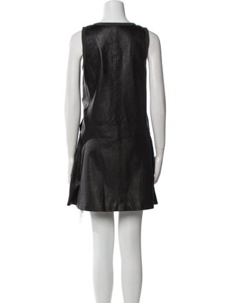 Theory Lamb Leather Mini Dress