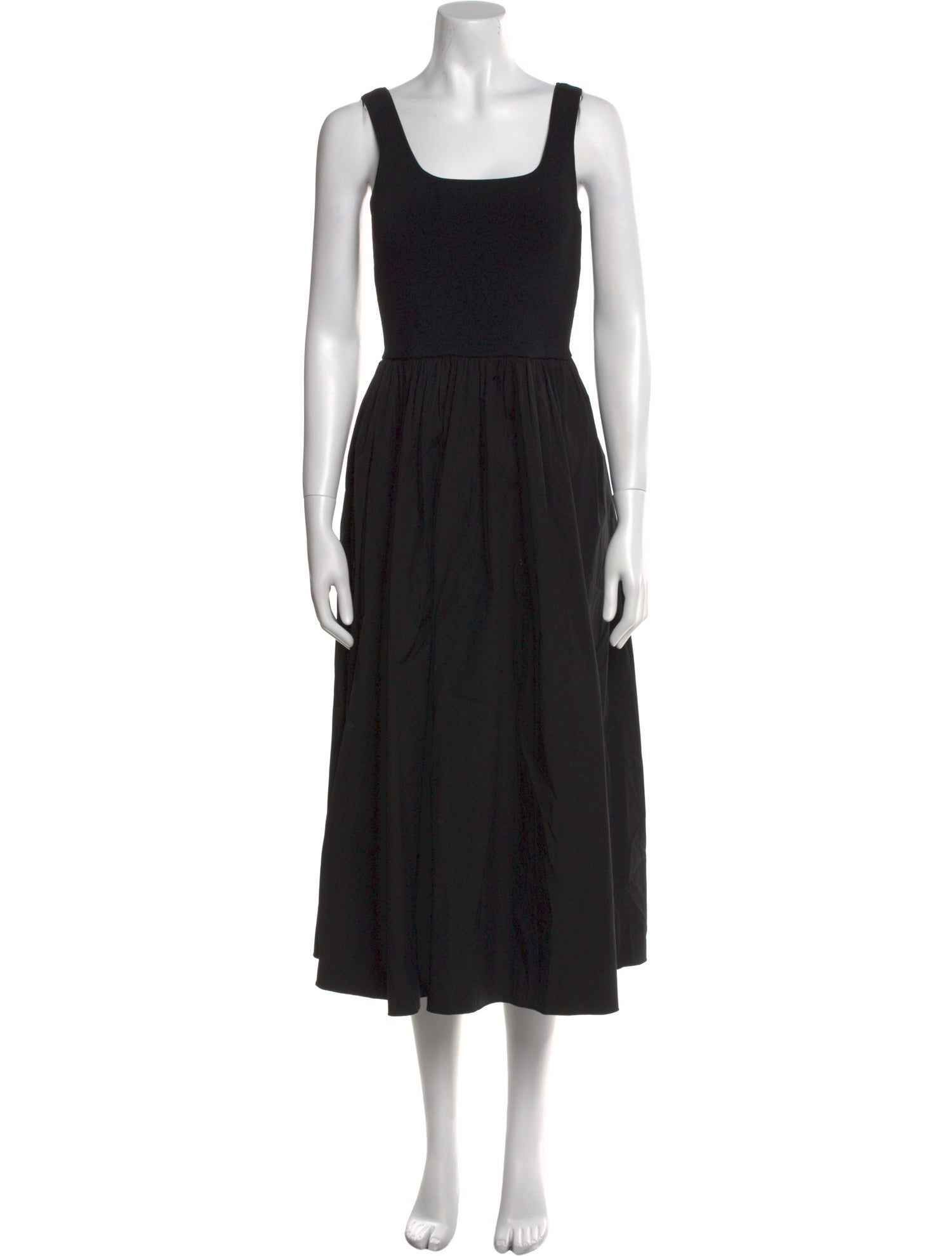 Theory Square Neckline Midi Length Dress