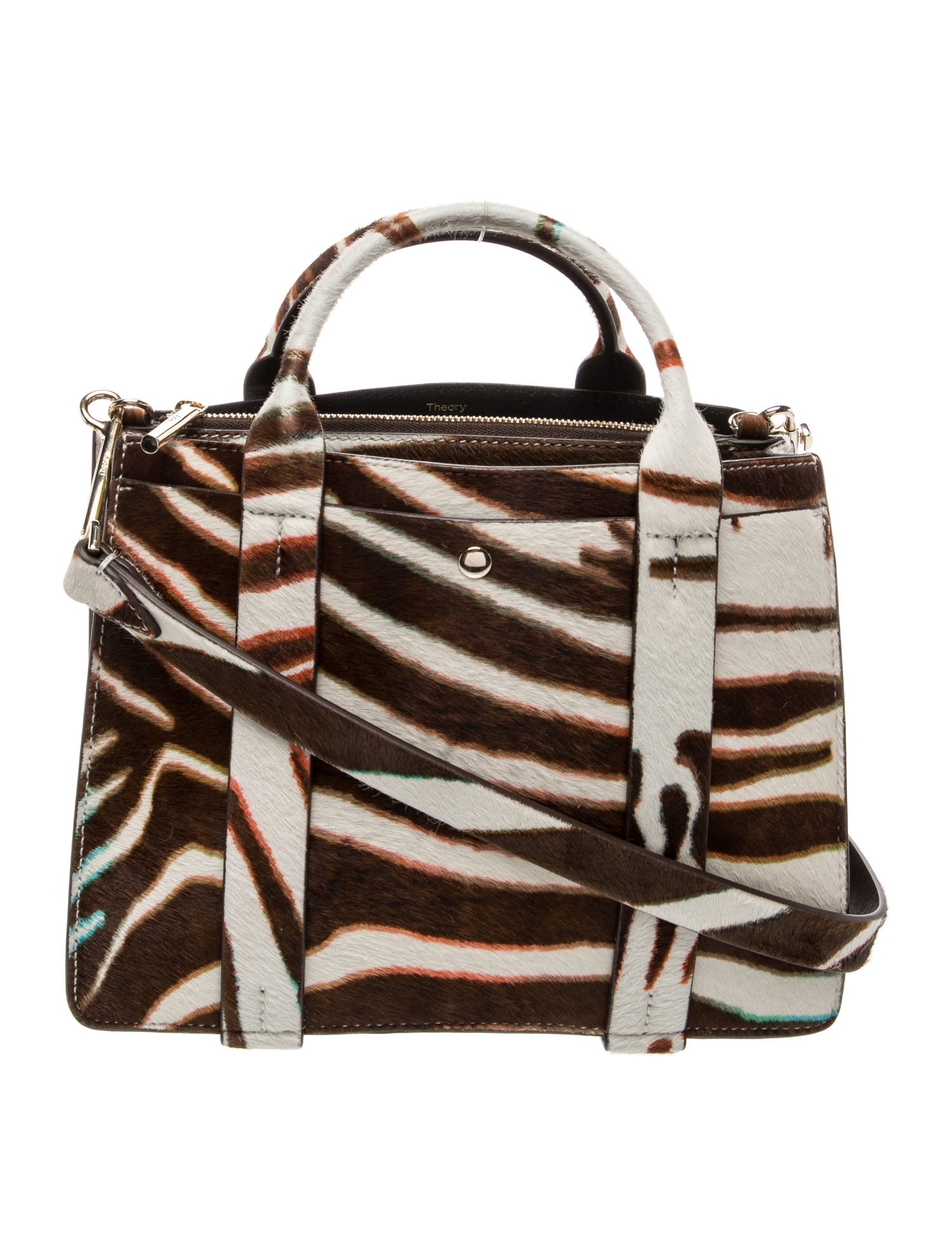 Theory Ponyhair Top Handle Bag