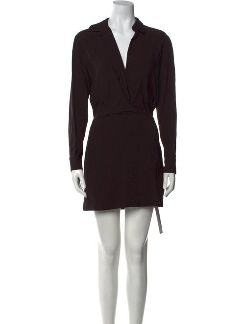 Theory V-Neck Mini Dress