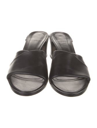 Theory Leather Slides