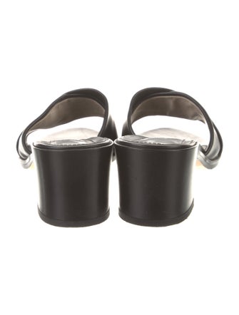 Theory Leather Slides