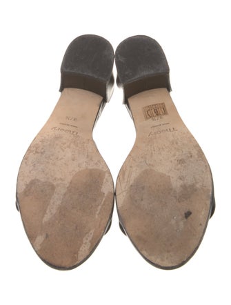 Theory Leather Slides