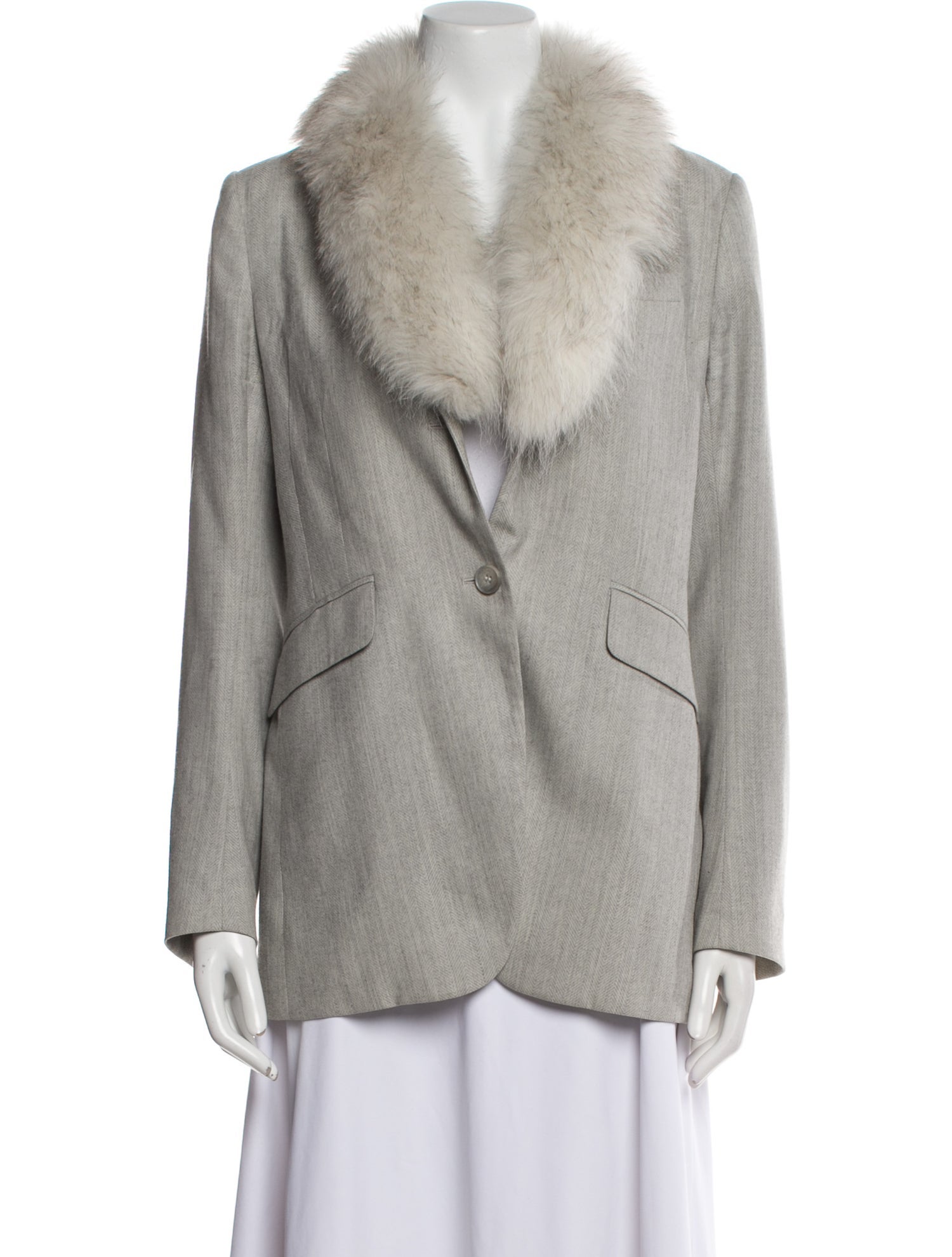 Theory Wool Fur Jacket