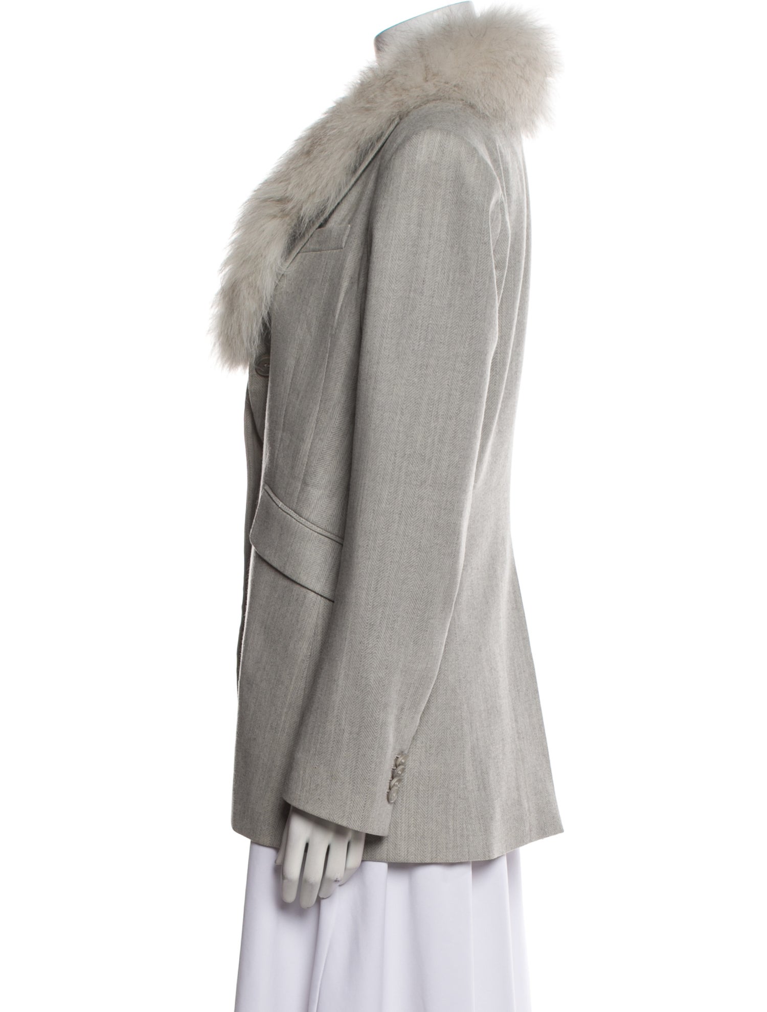 Theory Wool Fur Jacket