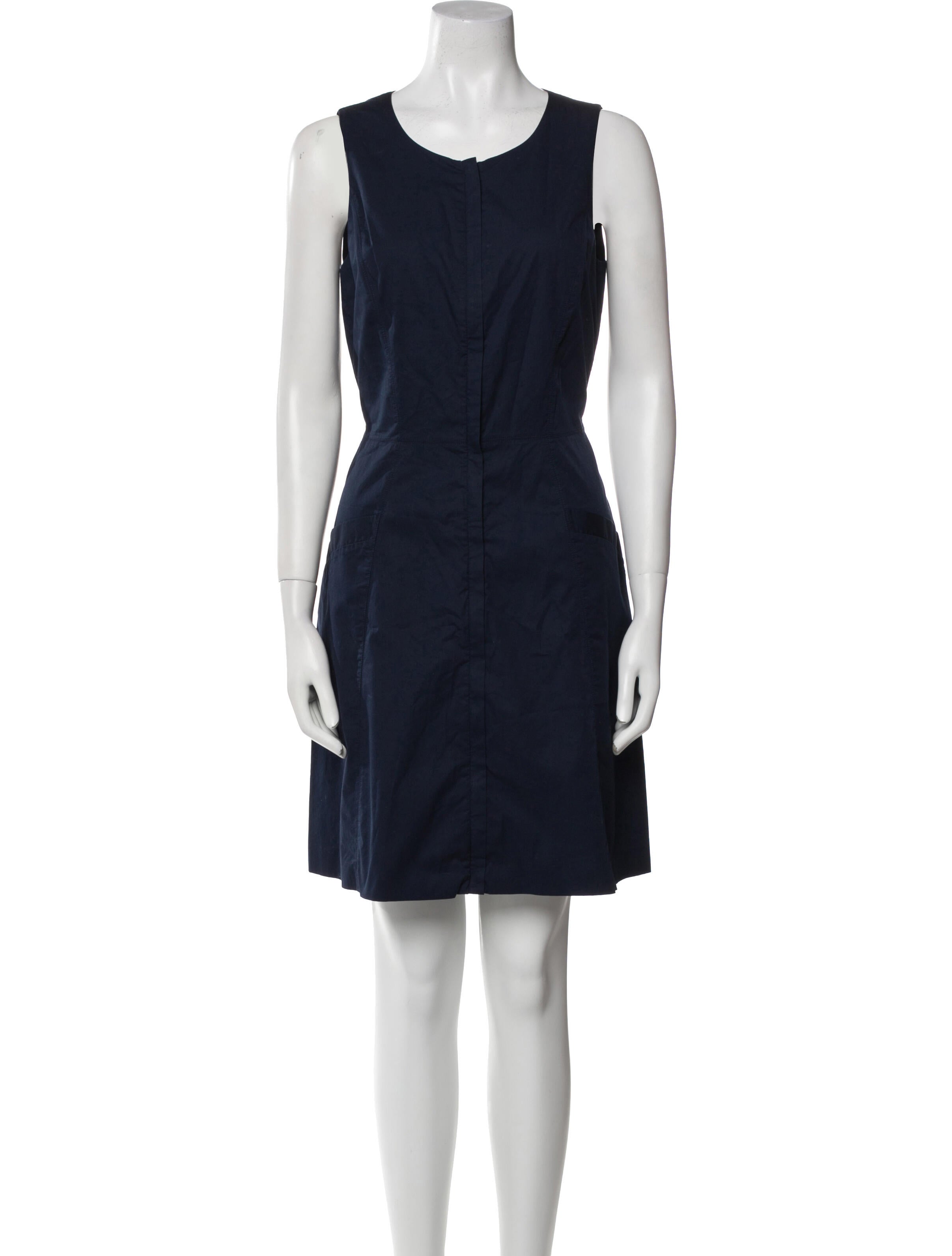 Theory Scoop Neck Mini Dress