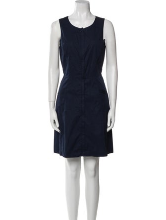 Theory Scoop Neck Mini Dress