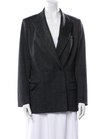 Theory Wool Plaid Print Coat