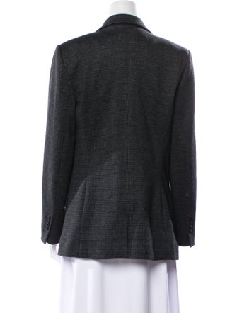 Theory Wool Plaid Print Coat