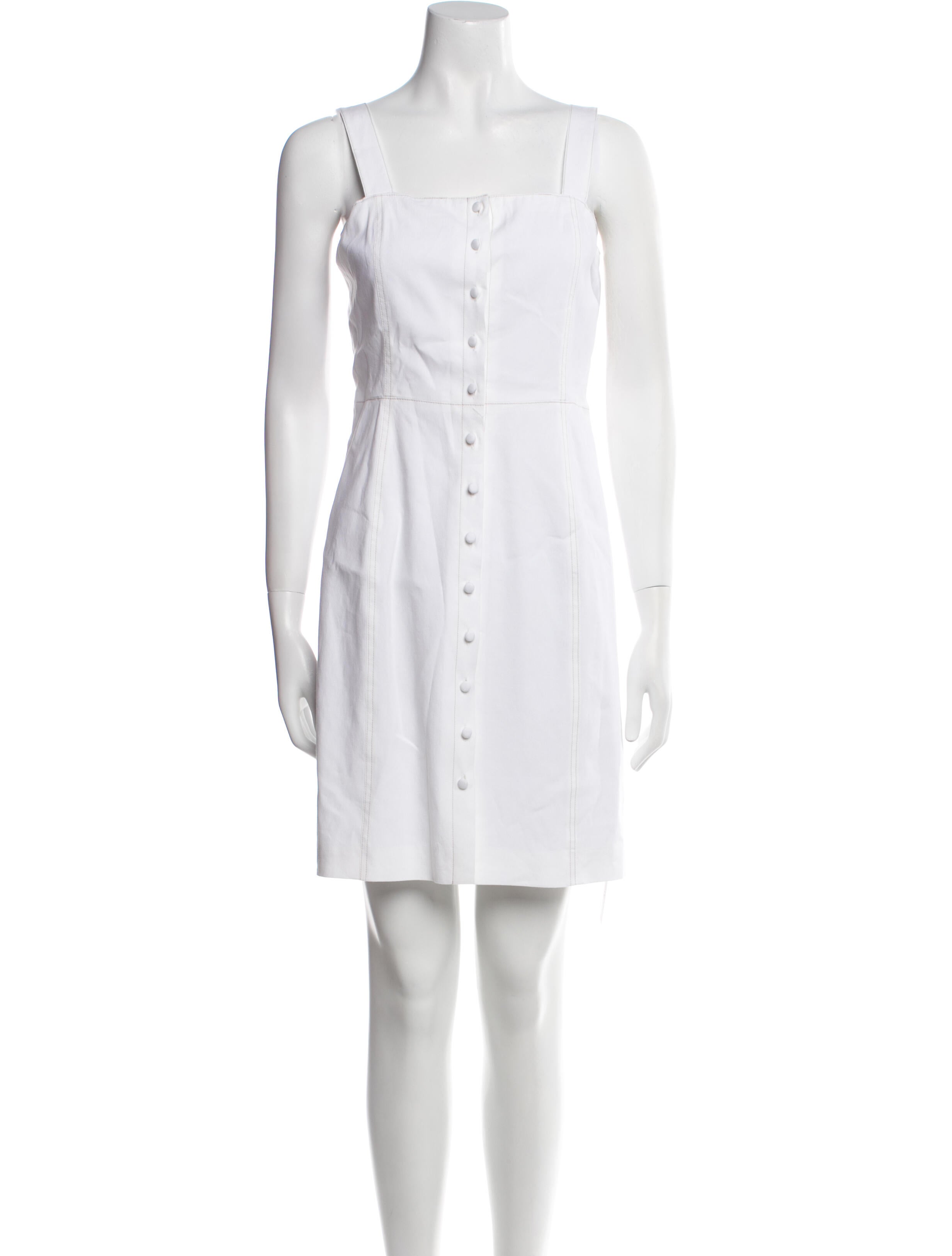 Theory Square Neckline Mini Dress