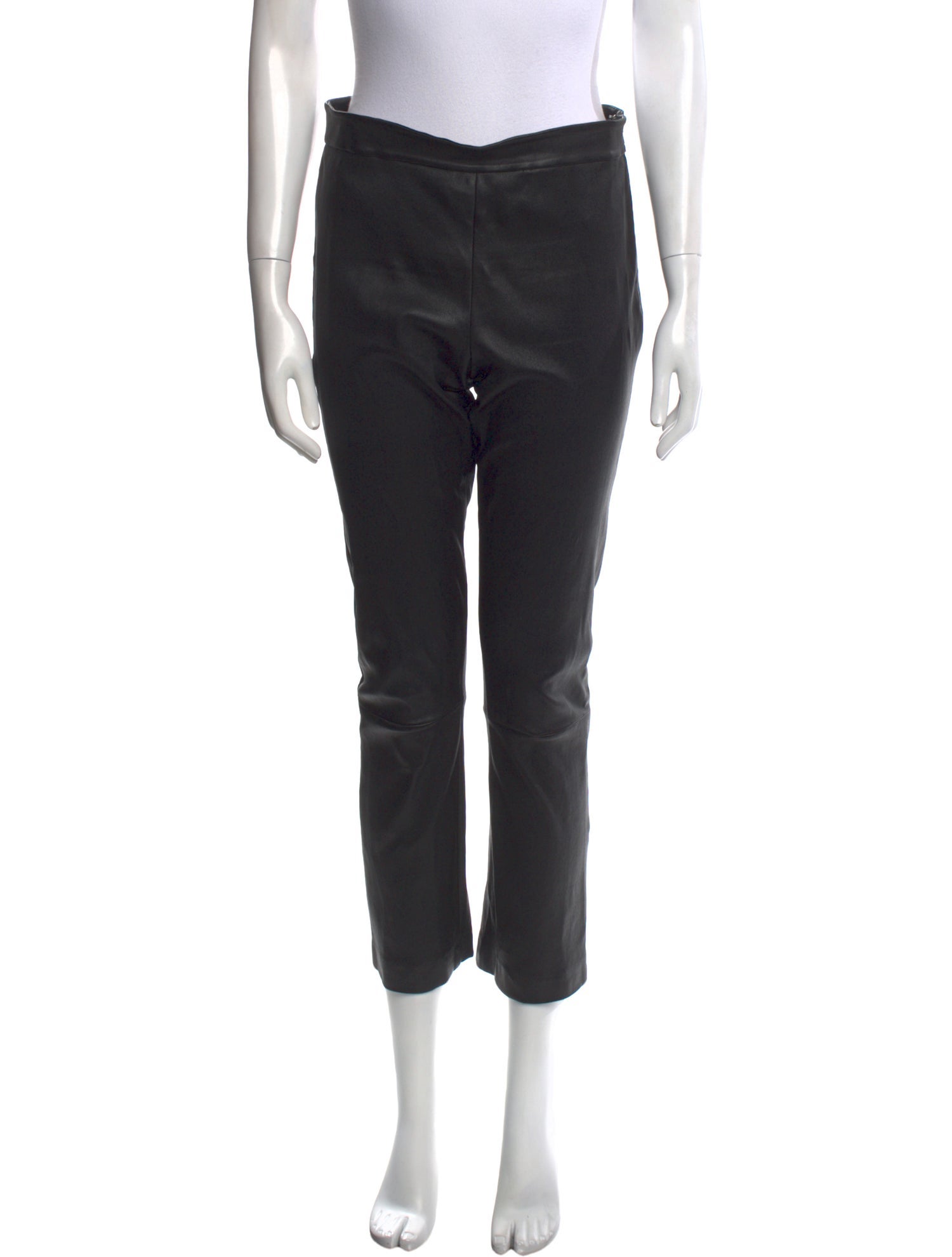 Theory Lamb Leather Straight Leg Pants