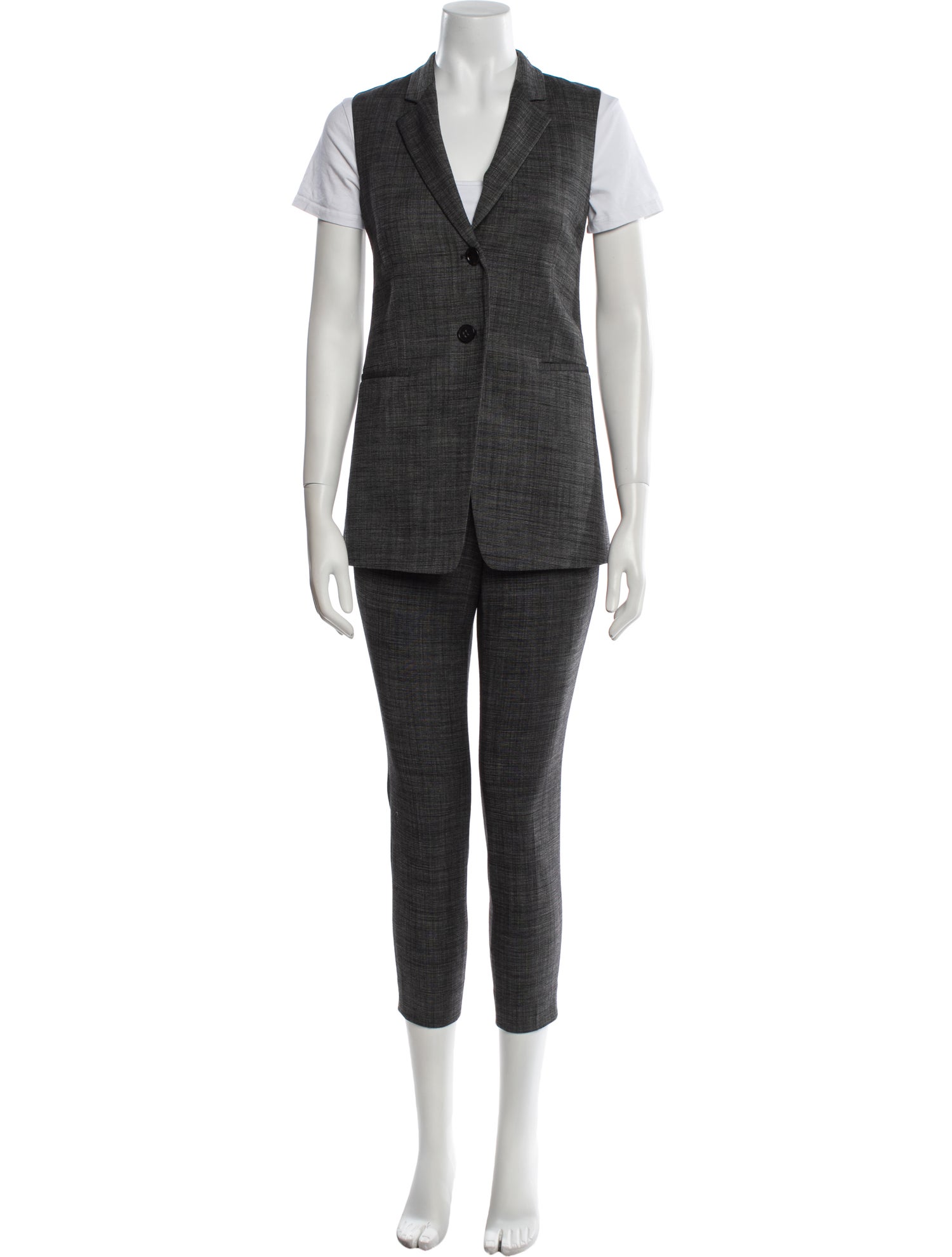 Theory Virgin Wool Pant Set