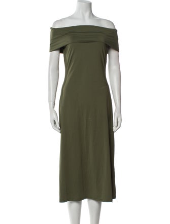 Theory Off-The-Shoulder Midi Length Dress