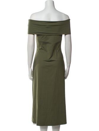 Theory Off-The-Shoulder Midi Length Dress