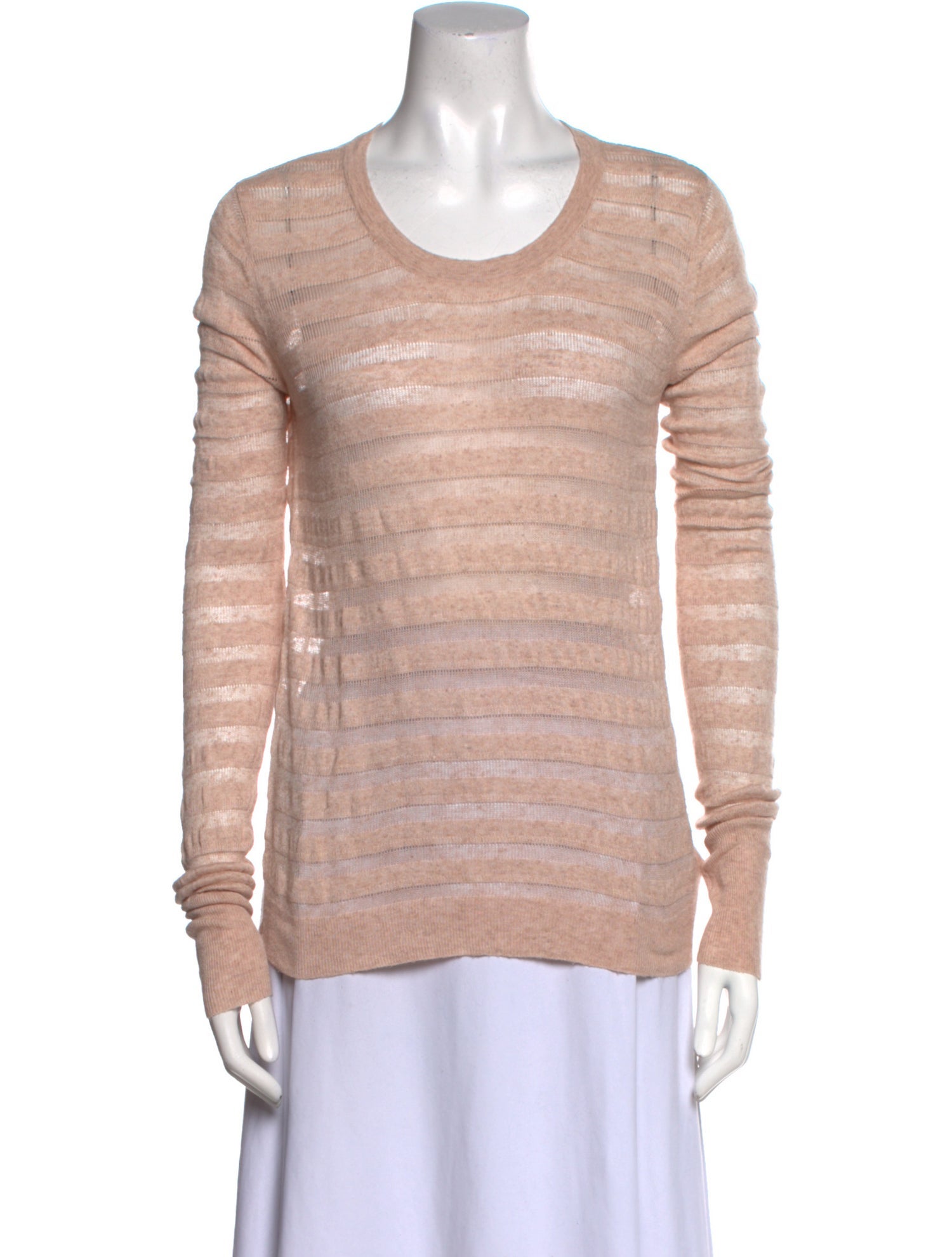 Theory Striped Scoop Neck Sweater