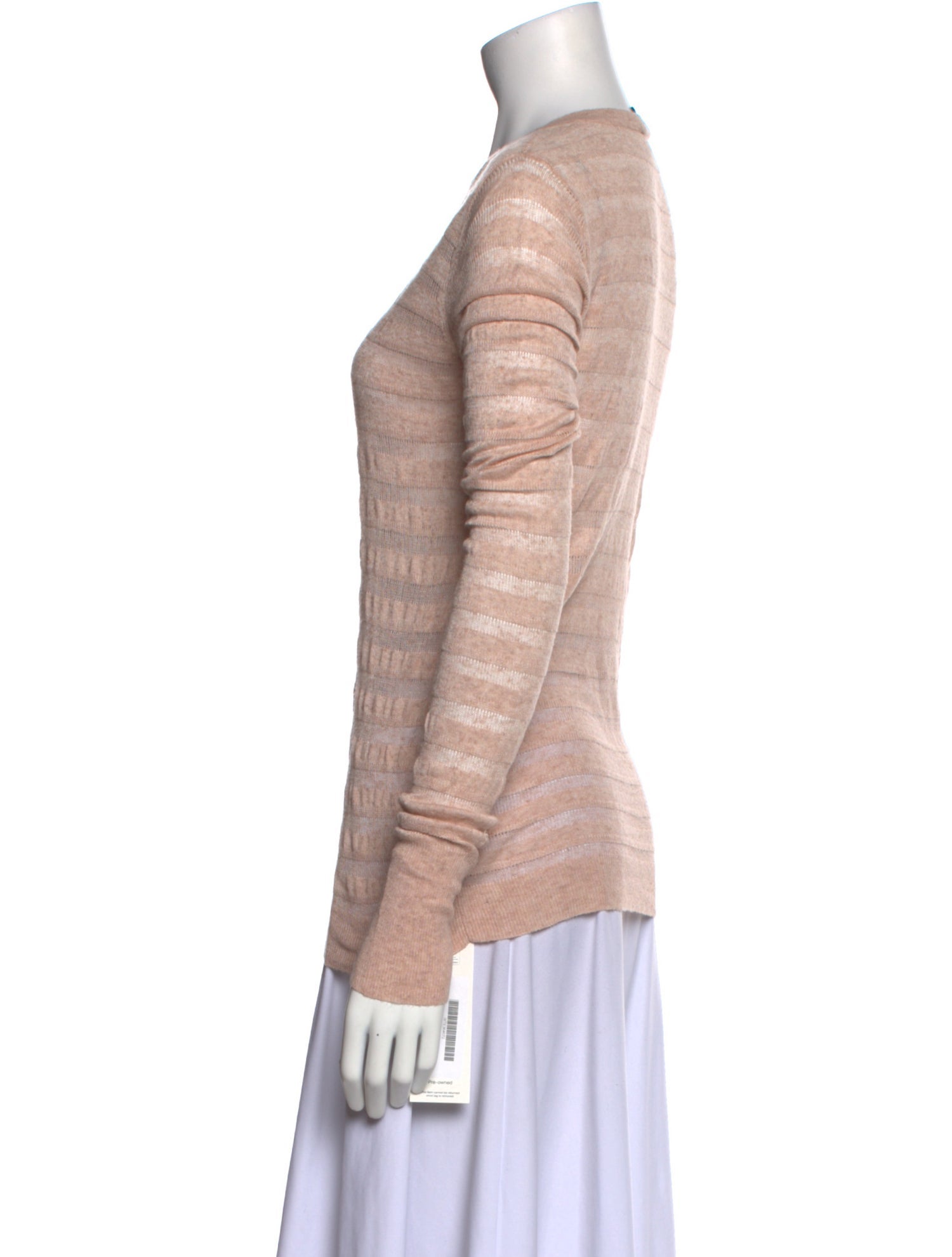 Theory Striped Scoop Neck Sweater