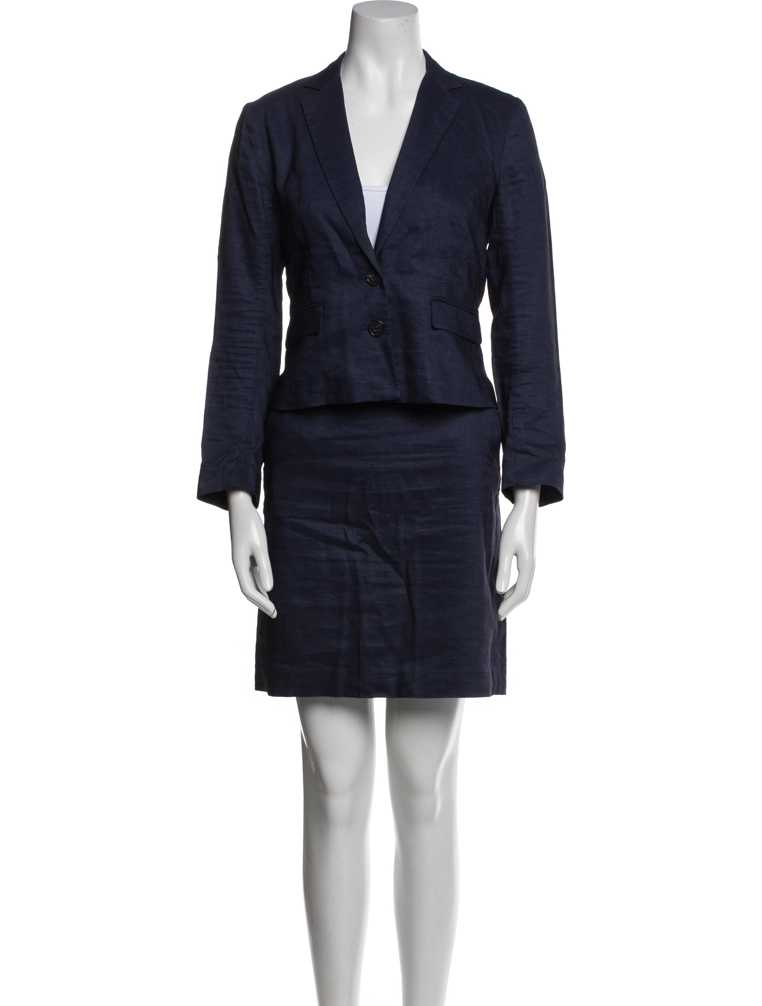 Theory Virgin Wool Skirt Set