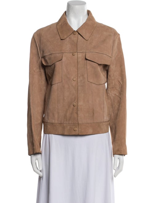 Theory Leather Denim Jacket